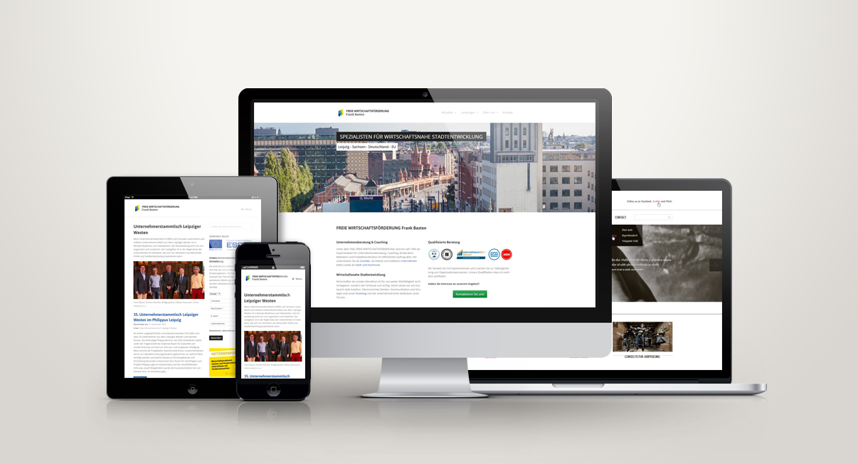 FREIE WIRTSCHAFTSFÖRDERUNG WordPress-Website